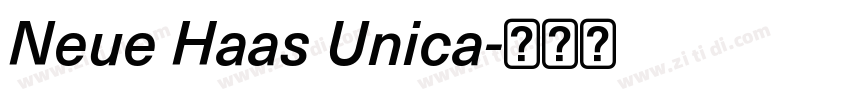 Neue Haas Unica字体转换